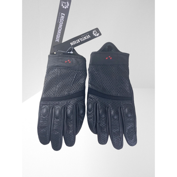 BRP Can-Am Spyder Black Leather Respirator Gloves Women's Size S/P - Picture 4 of 10